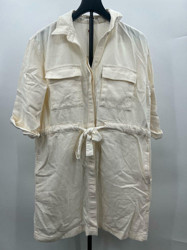 Women's Levi's Ainsley Denim Utility Dress - White SIZE S levi's