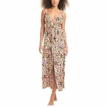 Bar III Womens Animal-Print Swim Cove Multi XL Bar III
