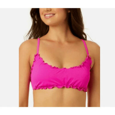 Salt + Cove Small Juniors Ruffle-Trim Bralette Bikini Top Pink Small SALT & COVE