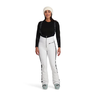 Spyder Womens Strutt Bib Shell Ski Pant White Size 16
