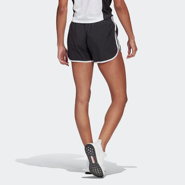 adidas womens Marathon 20 Shorts, Black/White, X-Small US