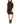 1.STATE Long Sleeve Cold-Shoulder Sweaterdress Rich Black XS