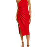 line and dot Mia Midi Dress Scarlet Red LG Line & Dot