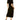 line and dot Ratha Knit Shirtdress with One Side Tie Black MD Line & Dot