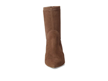 Stuart Weitzman Womens Stuart 75 Stretch Bootie Taupe 10 B