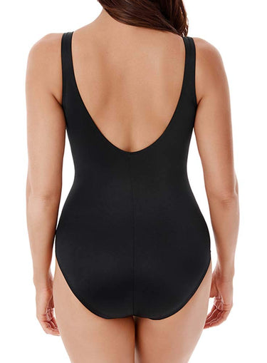 Miraclesuit Women's Swimwear Illusionists Circe Soft Cup Swimsuit, Black, 10 Miraclesuit