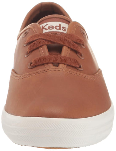 Keds Women's Champion Slip on Leather Sneaker, Cognac, Size 8.5 M