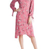 kensie womens Charmed Bouquets Midi Casual Dress, Vintage Rose Combo, X-Large US kensie