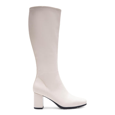 Aerosoles Women's Micah Knee High Boot, Eggnog Stretch Faux Leather, 8