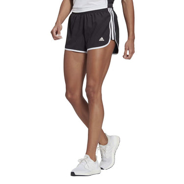 adidas womens Marathon 20 Shorts, Black/White, X-Small US
