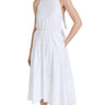 Vince Draped Neck Halter Womans Dress Optic White Size M Vince