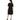 Vince Womens S/S Side TIE Dress, Black, Size XS Vince