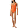 COTTON ON Womens Textured One-Piece Swimsuit Orange M COTTON ON