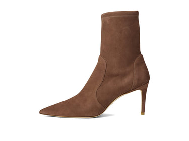 Stuart Weitzman Womens Stuart 75 Stretch Bootie Taupe 10 B