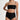 Madewell Women's Second Wave Retro High-Waisted Bikini Bottoms, True Black, L Madewell