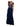 Xscape Long Cap Sleeve Tiered Gown with Appliques Navy/Silver 12 Xscape
