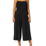 Kensie Women's Cropped Jumpsuit with Ruffle Accent, Black, XS kensie