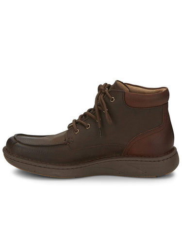 Justin Men's Hitcher Dark Lace-Up Boot Moc Toe Dark Brown 12 D