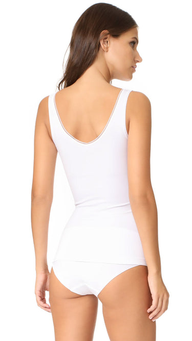 Yummie womens Tank Shapewear  Top, White, 1X-2X US