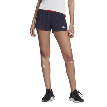 adidas Women's Marathon 20 Shorts, Black/Acid Yellow, XX-Small