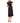 CeCe Ruffle Midi Dress with Smocking Rich Black LG CeCe