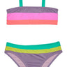 Beach Lingo Womens Sparkle Beach Bandeau Set (Big Kids) Lilac 8 Beach Lingo