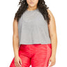 PUMA Plus Size Train Cropped Logo Muscle Tank Light Gray Heather 1X PUMA