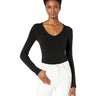 Madewell V-Neck Full-Coverage Bodysuit True Black MD (Women's 6-8) Madewell