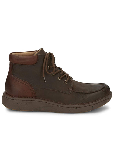 Justin Men's Hitcher Dark Lace-Up Boot Moc Toe Dark Brown 12 D