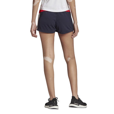 adidas Women's Marathon 20 Shorts, Black/Acid Yellow, XX-Small