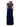 Xscape Long Cap Sleeve Tiered Gown with Appliques Navy/Silver 12 Xscape
