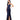 XSCAPE Women's Satin Fun Side Ruffle Makes for A Flattering Dress, Navy 8 Xscape