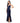 XSCAPE Women's Satin Fun Side Ruffle Makes for A Flattering Dress, Navy 8 Xscape