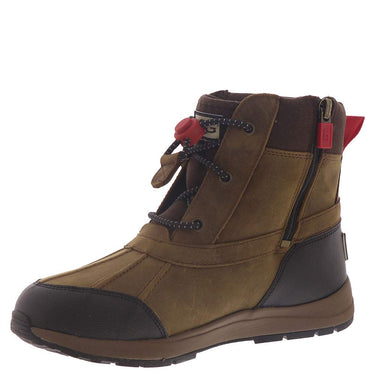 UGG K Turlock Leather Weather Boot, Walnut, Size 5