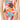 Hobie Women’s Junior V-Neck One Piece Swimsuit Swimwear, -red//Bloomy daze, S Hobie