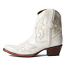 Corral Women's Embroidery Zipper Ankle Boots Low Heel Leather Pearl Size 9M Corral Boots