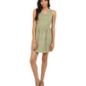 Kensie Women's Soft Textured Geo Dress, Dusty Olive, Medium kensie