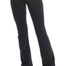 Hard Tail Rolldown Bootleg Flare Pants in Cotton Spandex Black size S Hard Tail