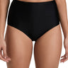 Madewell Women's Second Wave Retro High-Waisted Bikini Bottoms, True Black, L Madewell