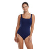 TYR Women's Aqua Solid Controlfit Swimwear, Navy Size 14 TYR
