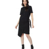 Vince Womens S/S Side TIE Dress, Black, Size XS Vince