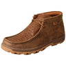 Twisted X Men's Chukka Driving Moc, Moc Toe CellStretch Bomber & Chocolate, 14 M Twisted X