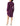 Kensie Women's Sueded Jersey Knit Wrap Dress, Aubergine, M kensie