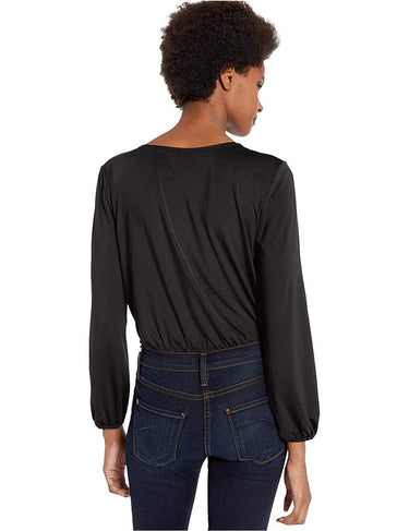 Lyssé Women's Bianca Blouse Top Bodysuit Shirt, Black, M