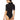 Felina Women's The Body Zone Velvet Touch Bodysuit Underwear, Black, L Felina