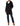 DKNY Women's Outerwear Softshell Jacket ,Black with Tie Belt and Gold Buttons ,2 DKNY