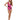 DKNY Women's Ruffle Tummy Control One-Piece Swimsuit (Pink Multi, Small) DKNY
