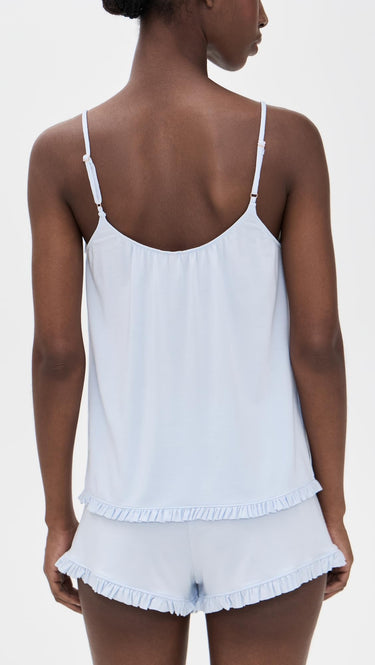 Eberjey Women's Gisele The Cami Short Pajama Set, Ice Blue, L