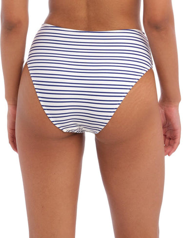 NWT Women Freya New Shores High Waist Swim Brief Color Ink/White Size XS