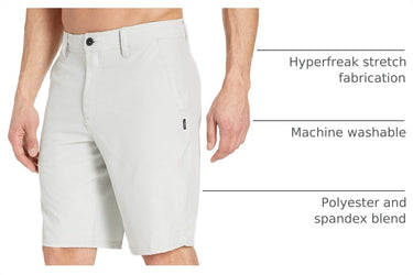 O'NEILL Mens Loaded 2.0 Hybrid Shorts, Fog, 32